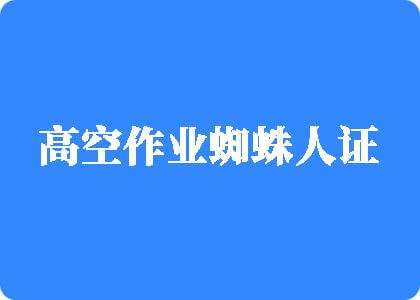 男生的根入女高空作业蜘蛛人证